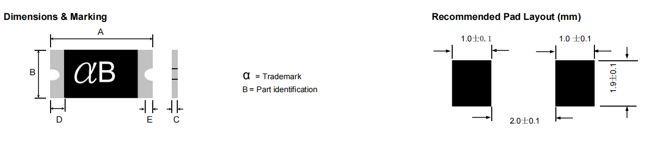 nSMD035-30V陆海自恢复保险丝尺寸图